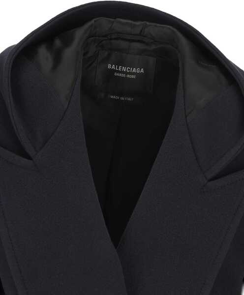 Paltoane Balenciaga Hooded Coat BLUE Barbati (BM 19435019) 4