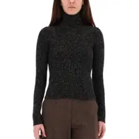Pulovere casual Dama pagina 2 - Pulovere casual Max Mara Wool And Cashmere Moulin Turtleneck BLACK Femei (BM 19435046) - B-mall.ro