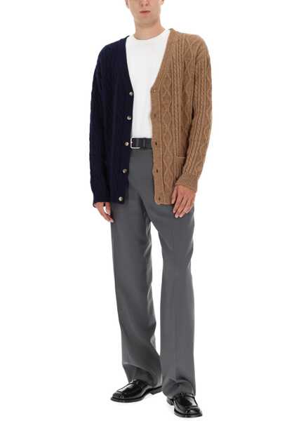 Pulovere casual Moschino Bicolor Caridigan BROWN Barbati (BM 19435091) 2