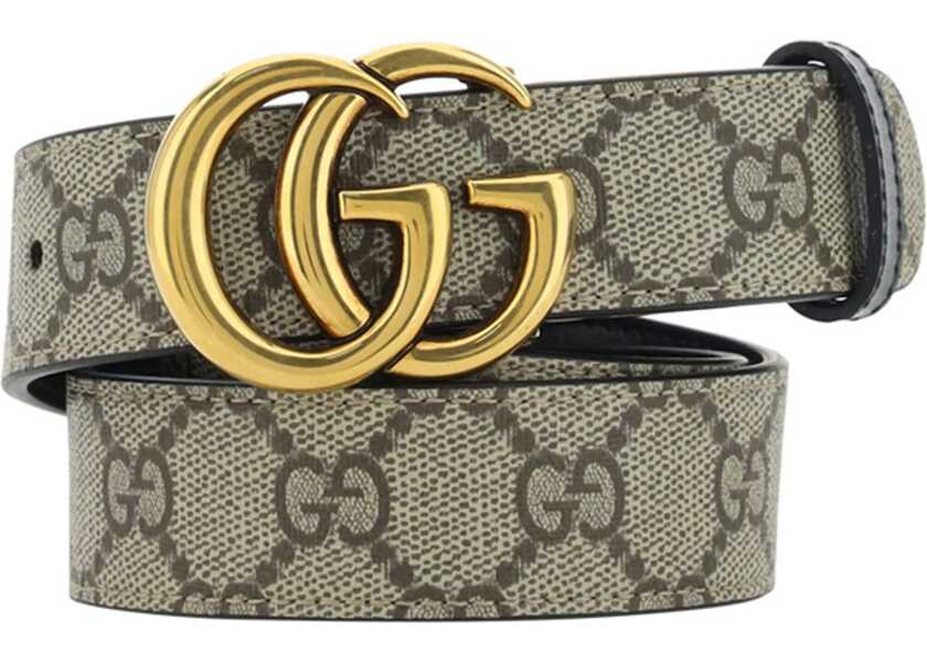 Curele Gucci Reversible Belt Gg Marmont BLACK Femei (BM 19435109) 1