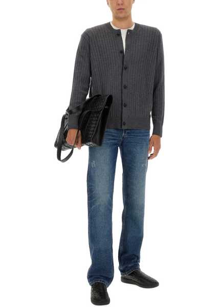 Cardigane Bottega Veneta Ribbed Wool Cardigan GREY Barbati (BM 19435133) 2