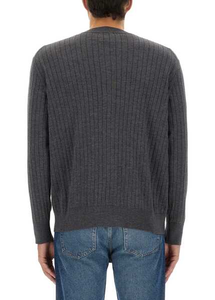 Cardigane Bottega Veneta Ribbed Wool Cardigan GREY Barbati (BM 19435133) 3