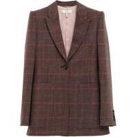 Sacouri office Plaid Wool Tailored Jacket Femei
