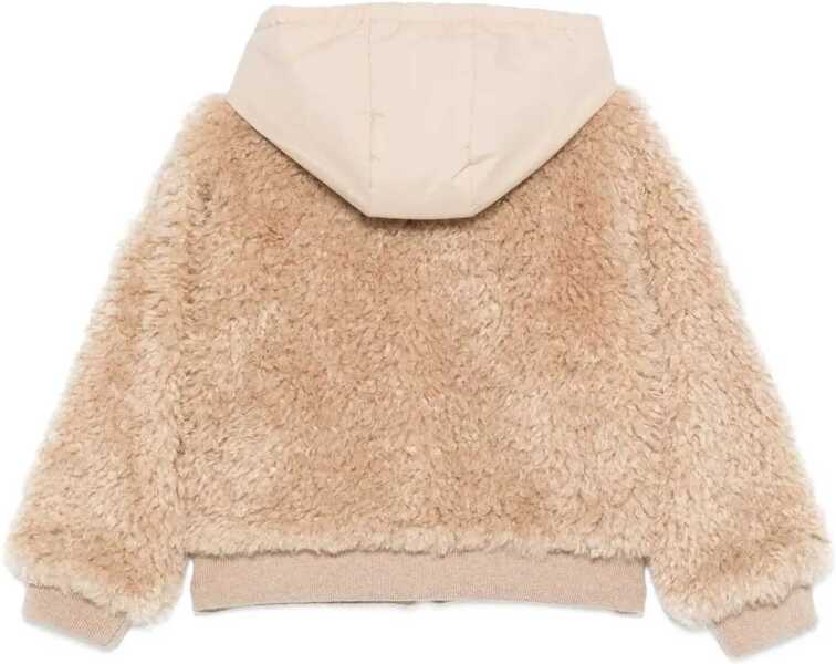 Pulovere casual Moncler Logoed Hooded Sweat Jacket BEIGE Fete (BM 19435166) 2