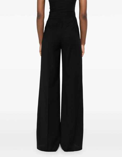 Pantaloni casual Max Mara Wide Pants Fernet BLACK Femei (BM 19435172) 4