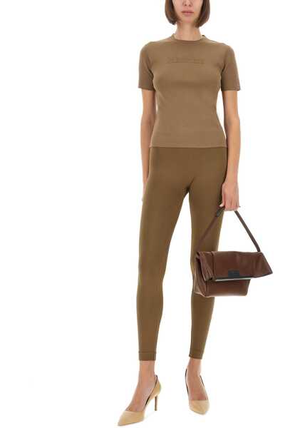 Pantaloni casual Max Mara Leggings Basilea BEIGE Femei (BM 19435178) 2
