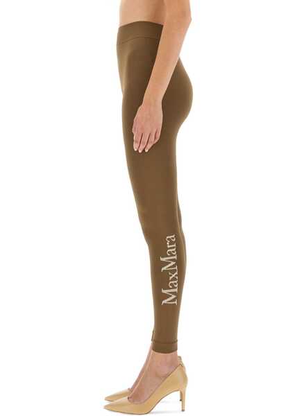 Pantaloni casual Max Mara Leggings Basilea BEIGE Femei (BM 19435178) 4