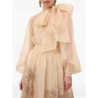 Topuri ZIMMERMANN Dama - Bluze ZIMMERMANN Memento Organza Blouse BEIGE Femei (BM 19435187) - B-mall.ro