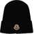 Moncler Logo Beanie Hat BLACK
