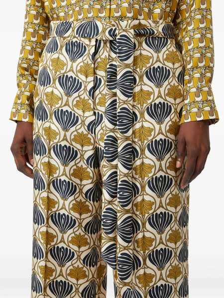 Pantaloni casual Max Mara Silk Pants Timec MULTICOLOUR Femei (BM 19435244) 5