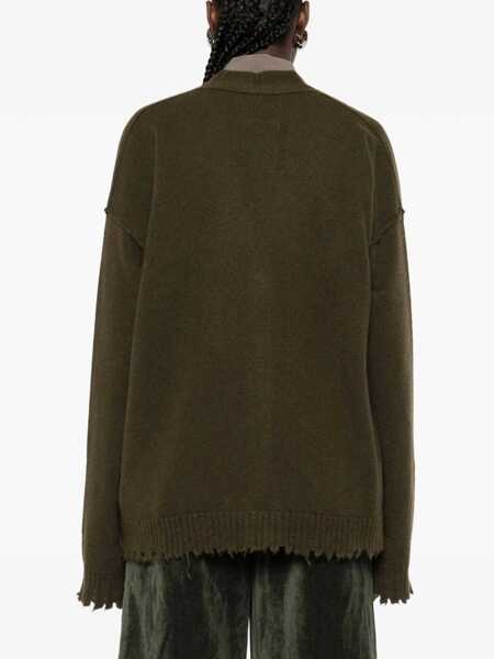 Cardigane UMA WANG Cashmere Cardigan With Buttons GREEN Femei (BM 19435247) 4