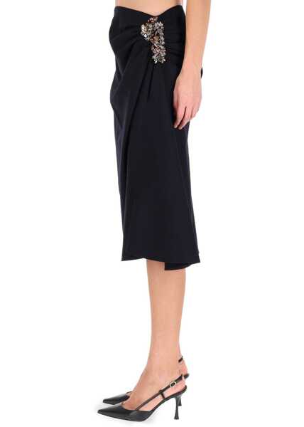 Fuste casual Dries Van Noten Midi Skirt Sovora BLUE Femei (BM 19435256) 3