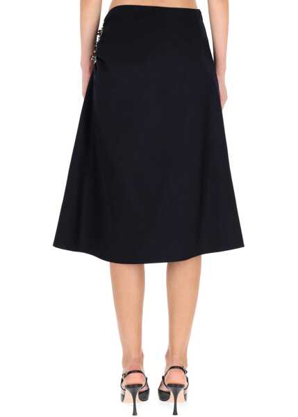 Fuste casual Dries Van Noten Midi Skirt Sovora BLUE Femei (BM 19435256) 4