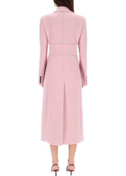 Paltoane SPORTMAX Double-Breasted Coat PINK Femei (BM 19435310) 3