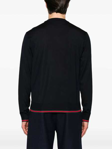 Pulovere Gucci Web Pattern Sweater BLUE Barbati (BM 19435328) 4