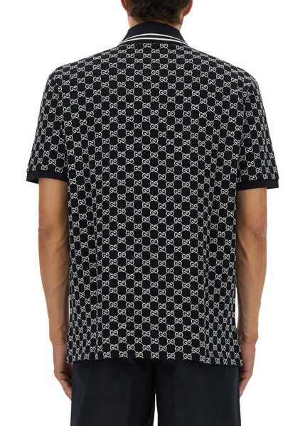 Tricouri Polo Gucci Polo Gg Jacquard BLUE Barbati (BM 19435376) 3