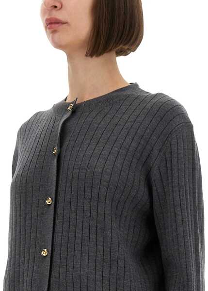 Cardigane Bottega Veneta Wool Cardigan GREY Femei (BM 19435382) 4