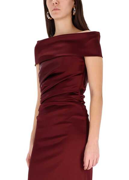 Rochii casual Max Mara Satin Dress RED Femei (BM 19435388) 4