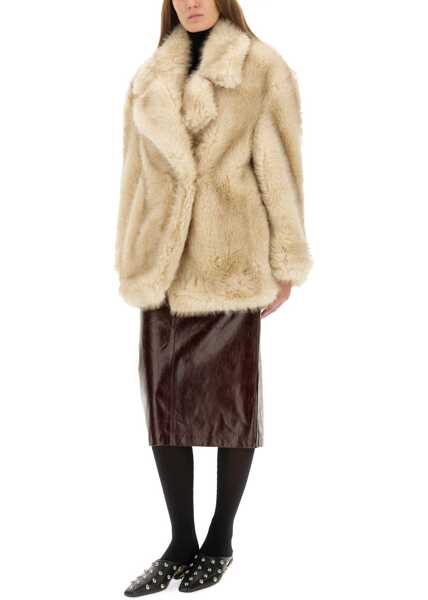Trenciuri SPORTMAX Rosaria Jacket In Ecofur BEIGE Femei (BM 19435391) 2