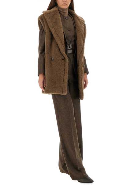 Veste casual Max Mara Teddy Bear Vest Bormida12 BROWN Femei (BM 19435400) 4