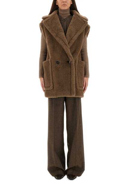 Veste casual Max Mara Teddy Bear Vest Bormida12 BROWN Femei (BM 19435400) 1