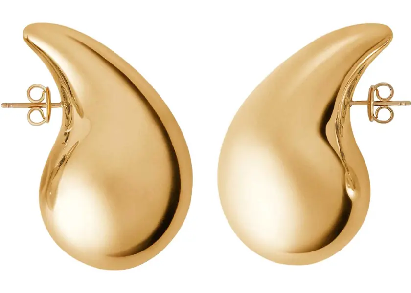 Cercei Bottega Veneta Large Drop Earrings GOLD Femei (BM 19435469) 2