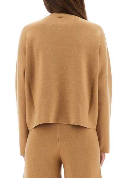 Pulovere casual Max Mara Jersey Zibello BEIGE Femei (BM 19435478) 3