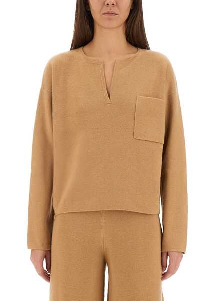 Pulovere casual Max Mara Jersey Zibello BEIGE Femei (BM 19435478) 1