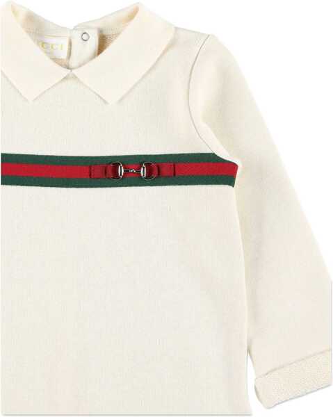 Costume Gucci Bodysuit Set With Hat WHITE Baieti (BM 19435490) 3
