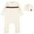 Gucci Bodysuit Set With Hat WHITE