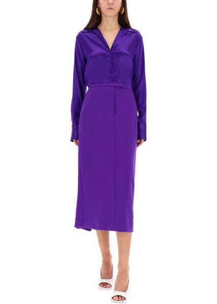 Fuste casual Dries Van Noten Midi Skirt Sandora PURPLE Femei (BM 19435538) 2