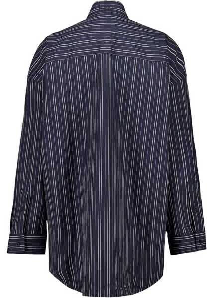 Bluze Balenciaga Oversize Shirt BLUE Femei (BM 19435556) 2