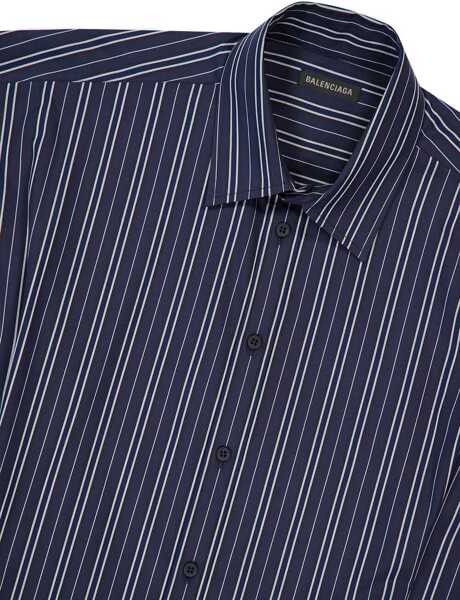 Bluze Balenciaga Oversize Shirt BLUE Femei (BM 19435556) 4