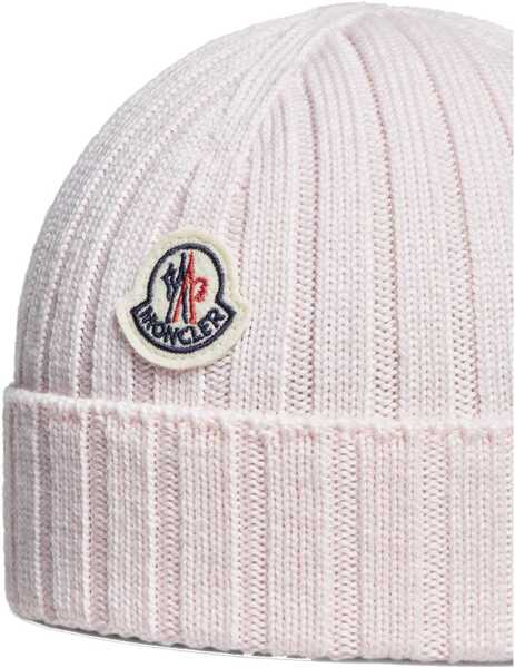 Caciuli Moncler Logo Beanie Hat PINK Baieti (BM 19435565) 3
