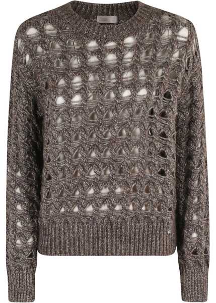 Pulovere casual Herno Perforated Mesh BROWN Femei (BM 19435568) 1