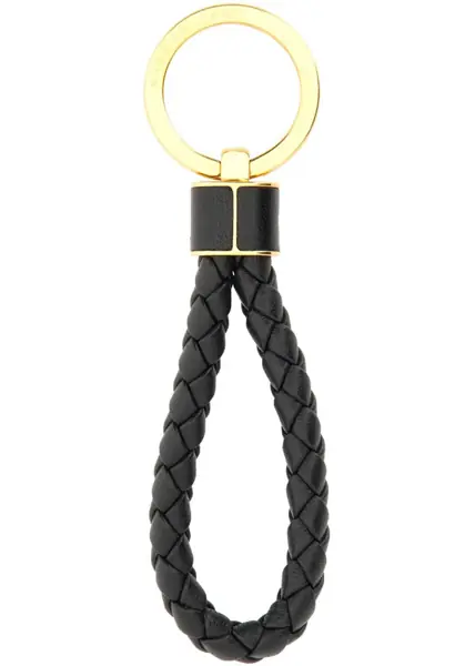 Brelocuri Bottega Veneta Keychain Weave BLACK Femei (BM 19435604) 4