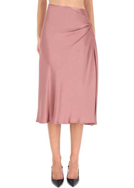 Fuste casual Dries Van Noten Draped Midi Skirt PINK Femei (BM 19435619) 1