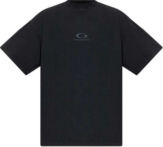Tricouri Balenciaga Loop Sports Icon T-Shirt With Logo BLACK Barbati (BM 19435643) 1