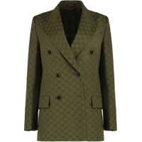 Sacouri Gg Fabric Double-Breasted Jacket Femei