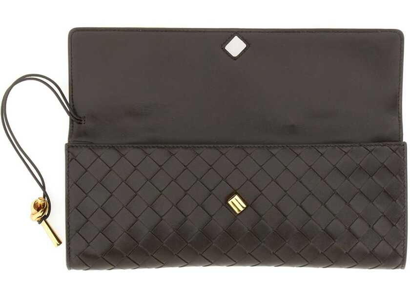 Genti mini Bottega Veneta Lets Go Clutch BROWN Femei (BM 19435676) 3