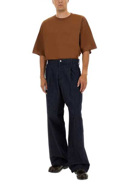 Tricouri Dries Van Noten Cotton T-Shirt BROWN Barbati (BM 19435712) 2