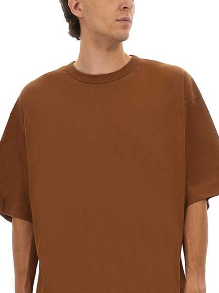 Tricouri Dries Van Noten Cotton T-Shirt BROWN Barbati (BM 19435712) 4