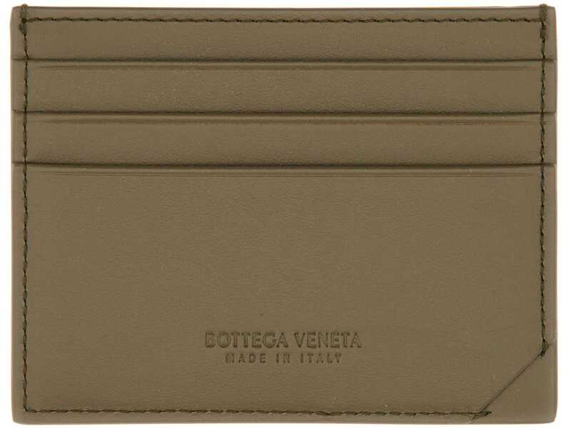 Portofele Bottega Veneta Card Holder Woven Stamp GREEN Barbati (BM 19435730) 2