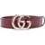 Gucci Thin Belt "Gg Marmont" BORDEAUX
