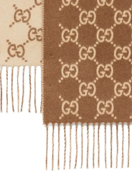 Esarfe Gucci Cashmere Scarf BROWN Femei (BM 19435742) 3