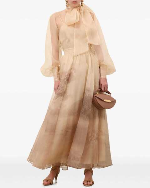 Fuste casual ZIMMERMANN Memento Organza Maxi Skirt BEIGE Femei (BM 19435763) 2