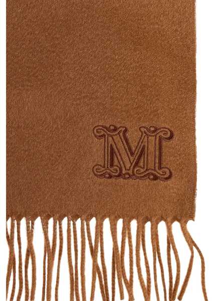 Esarfe Max Mara Cashmere Scarf With Monogram Embroidery BUFF Femei (BM 19435781) 2