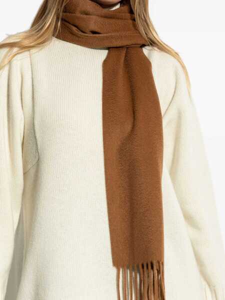 Esarfe Max Mara Cashmere Scarf With Monogram Embroidery BUFF Femei (BM 19435781) 4