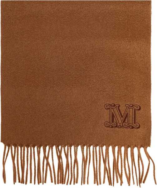 Esarfe Max Mara Cashmere Scarf With Monogram Embroidery BUFF Femei (BM 19435781) 1