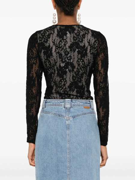 Bluze ZIMMERMANN Lace Body. BLACK Femei (BM 19435790) 4